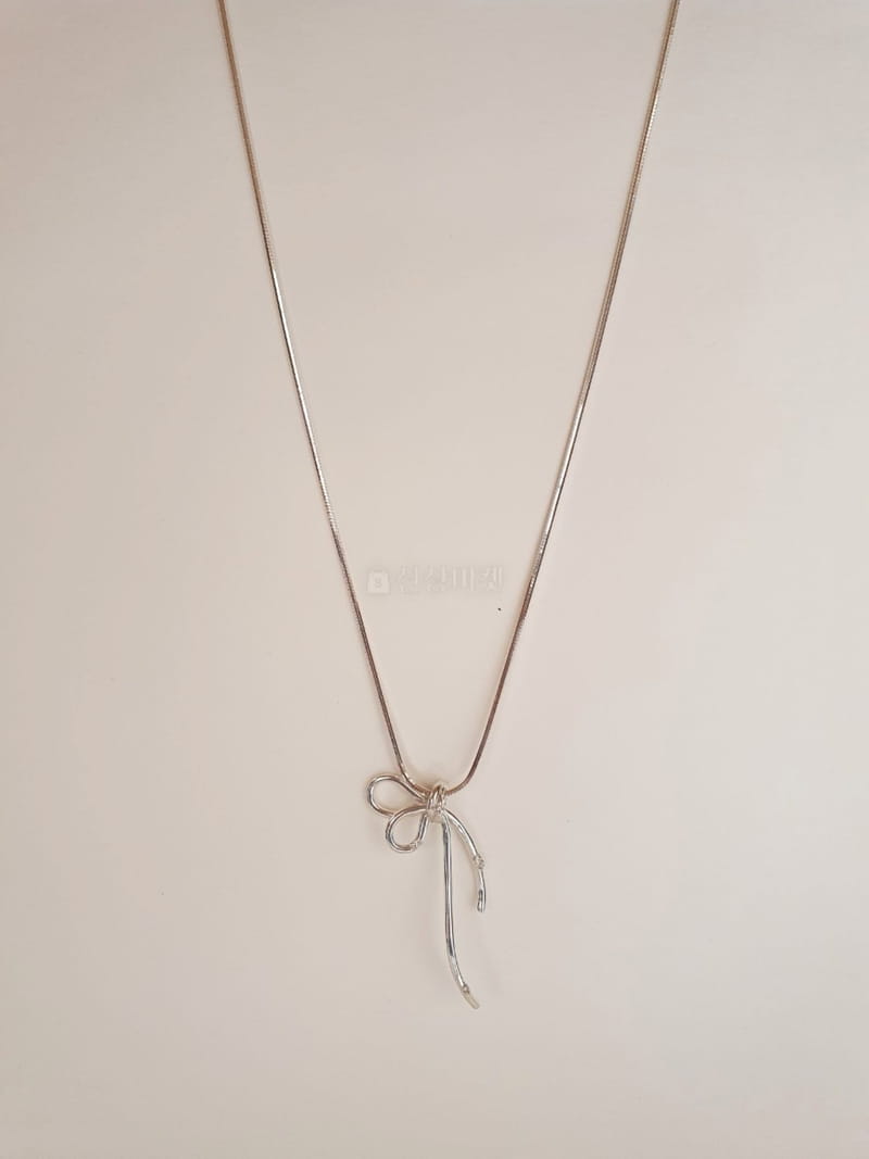 Cabinet - Korean Women Fashion - #shopsmall - Silver (Silver) Nabi Necklace