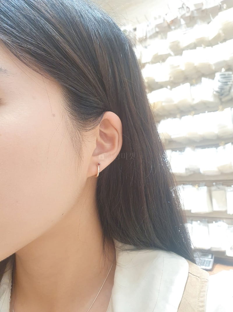 Cabinet - Korean Women Fashion - #thatsdarling - Silver (Silver) Mini Circle Earring - 7