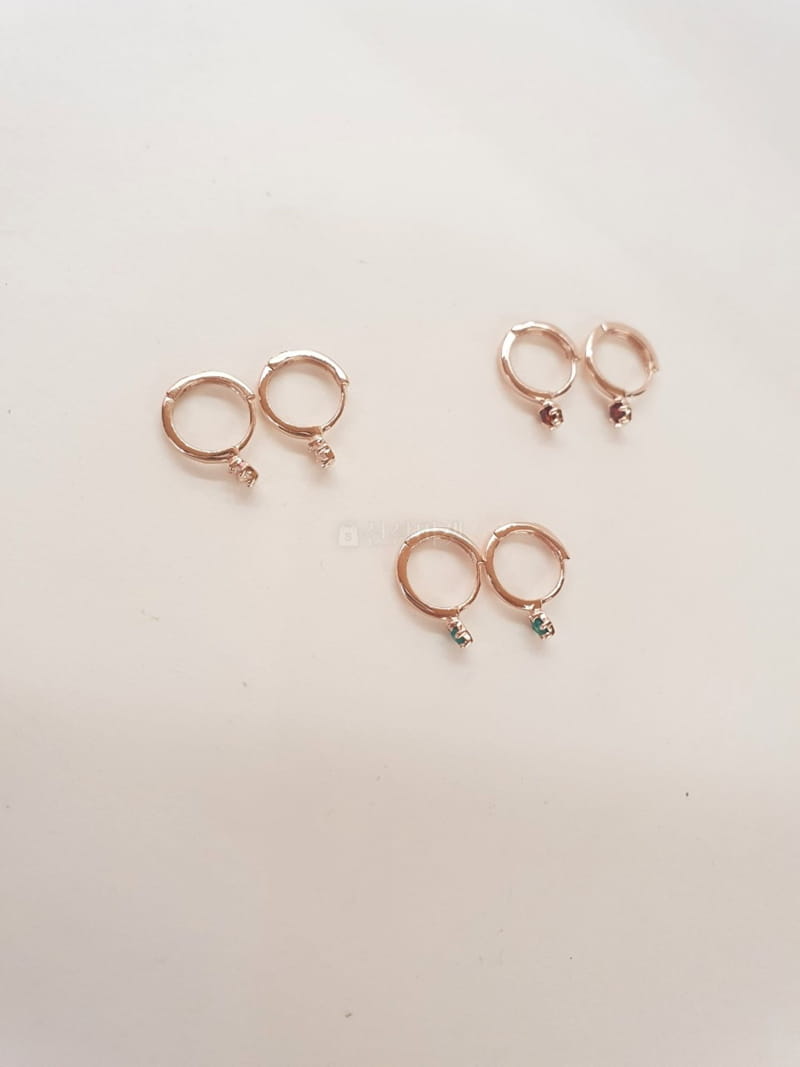 Cabinet - Korean Women Fashion - #vintagekidsstyle - Silver (Silver) Mini Circle Earring - 2
