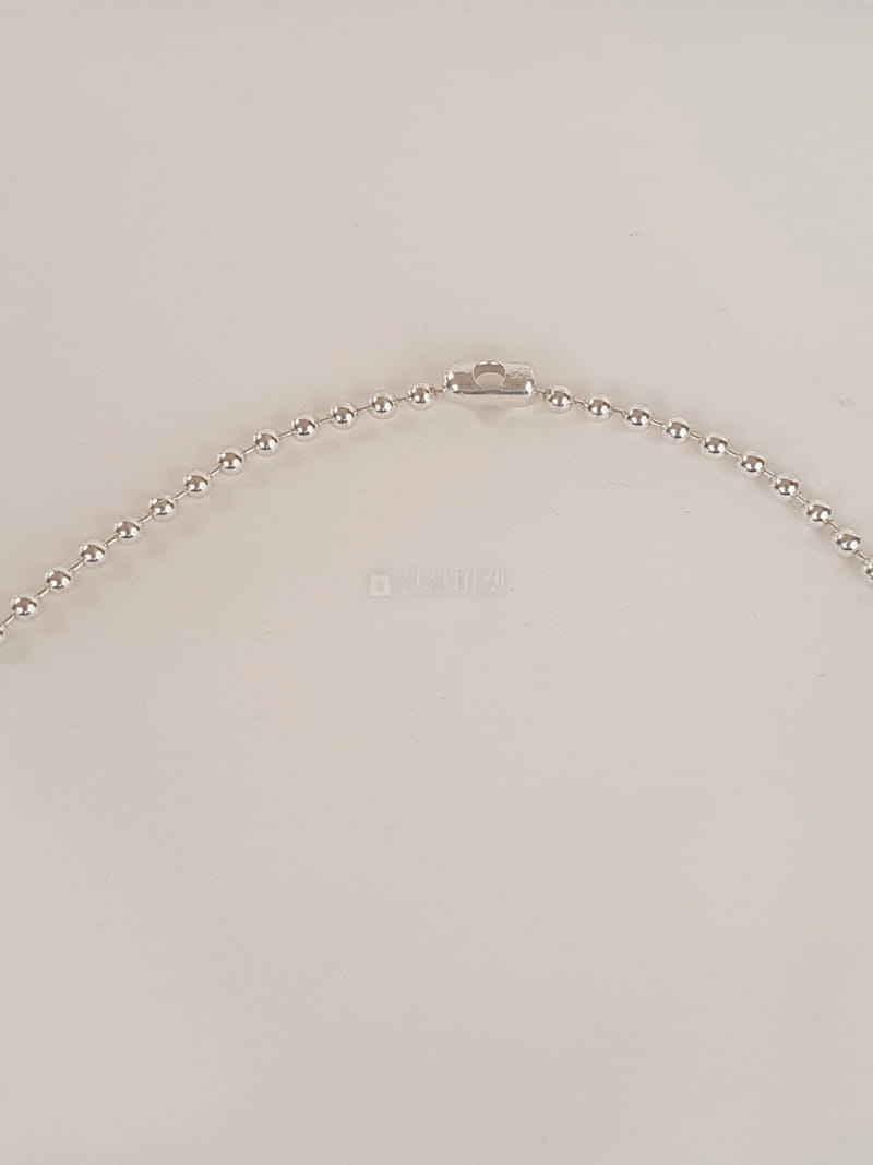 Cabinet - Korean Women Fashion - #womensfashion - Silver (Silver)3mm Ball Heart  Necklace - 2