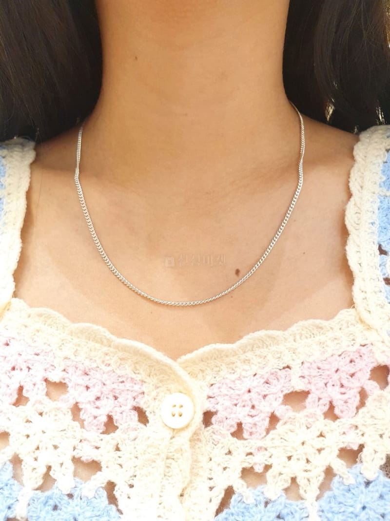 Cabinet - Korean Women Fashion - #womensfashion - Silver (Silver)2mm Chain Necklace - 2
