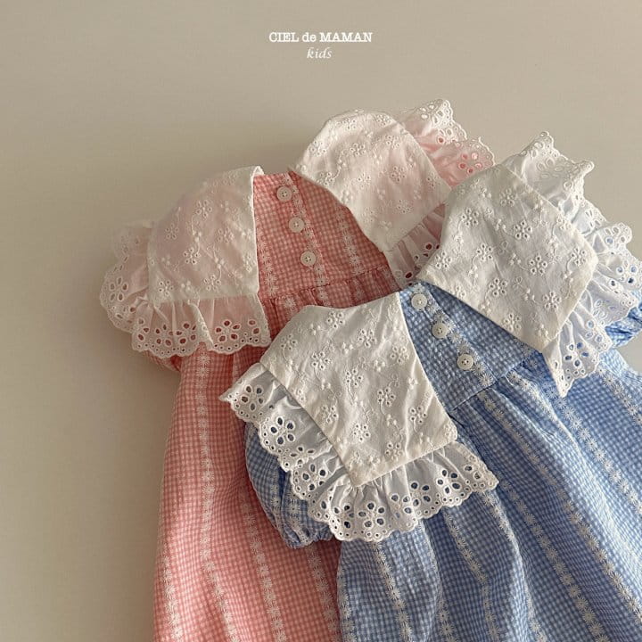 Ciel De Maman - Korean Children Fashion - #littlefashionista - Daisy Collar One-piece - 3