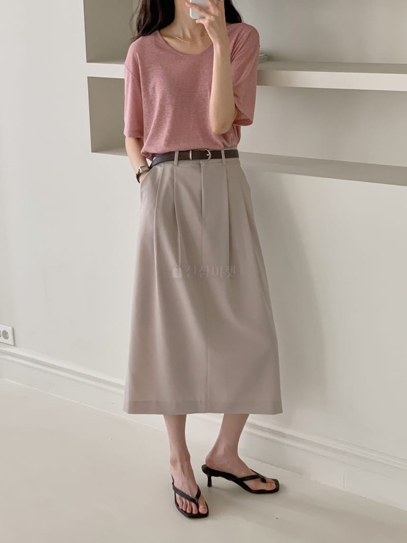 Comely - Korean Women Fashion - #momslook - Titan Skirt Belt Set - 10