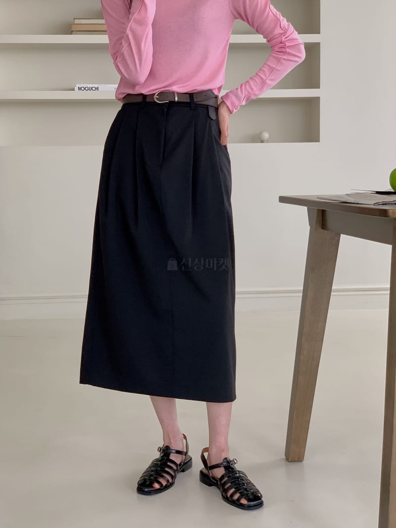 Comely - Korean Women Fashion - #momslook - Titan Skirt Belt Set - 5