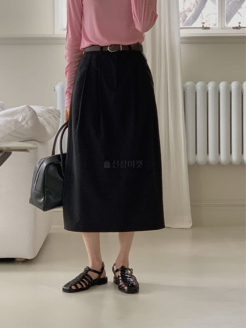 Comely - Korean Women Fashion - #momslook - Titan Skirt Belt Set - 4