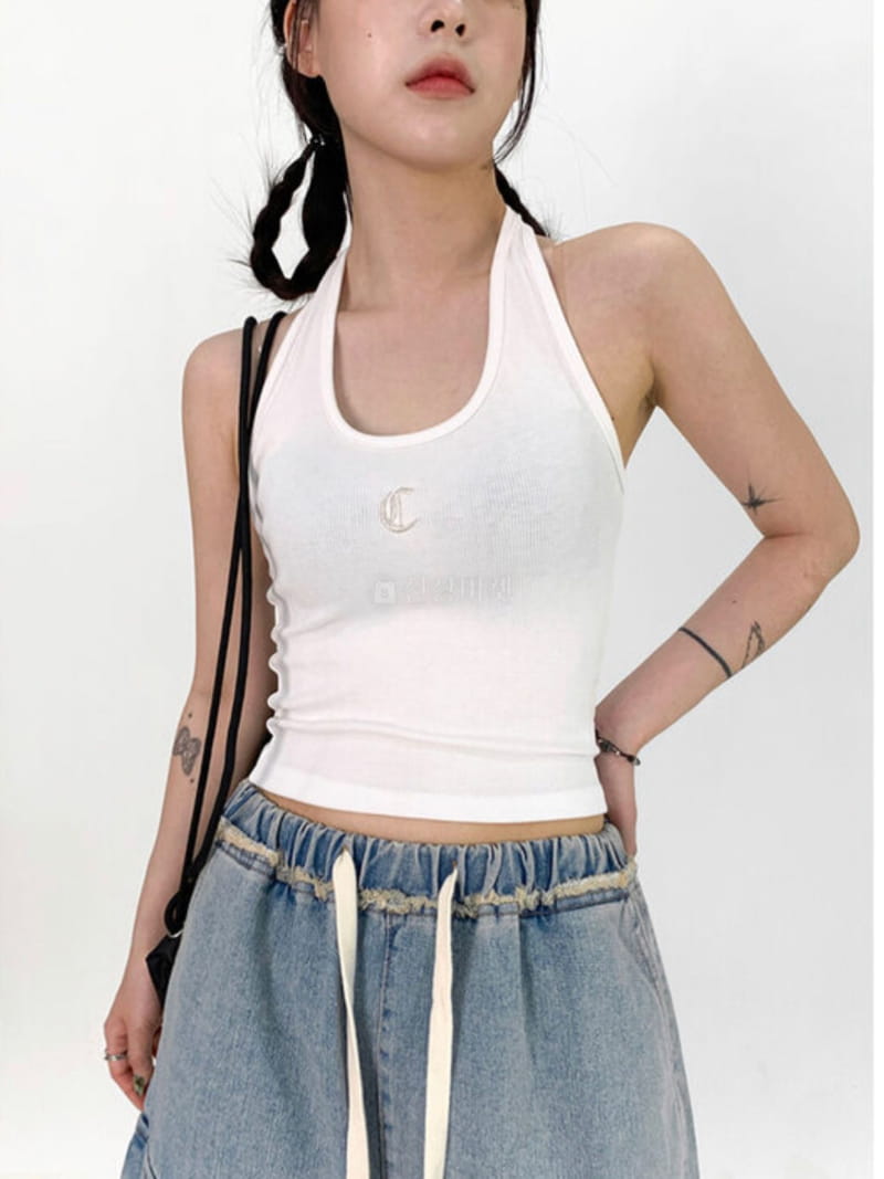 Connet - Korean Women Fashion - #restrostyle - Rosa Wholter Neck Sleeveless - 8