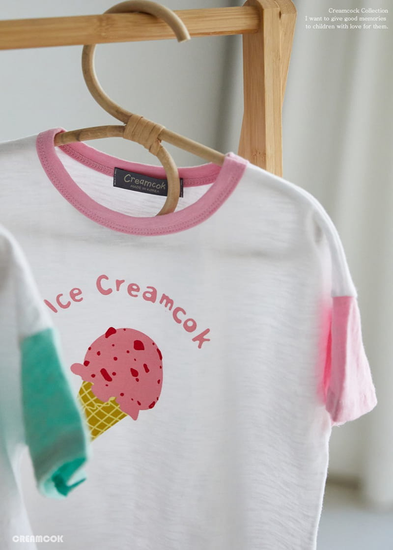 Creamcok - Korean Children Fashion - #childofig - Ice Cream Tee - 5