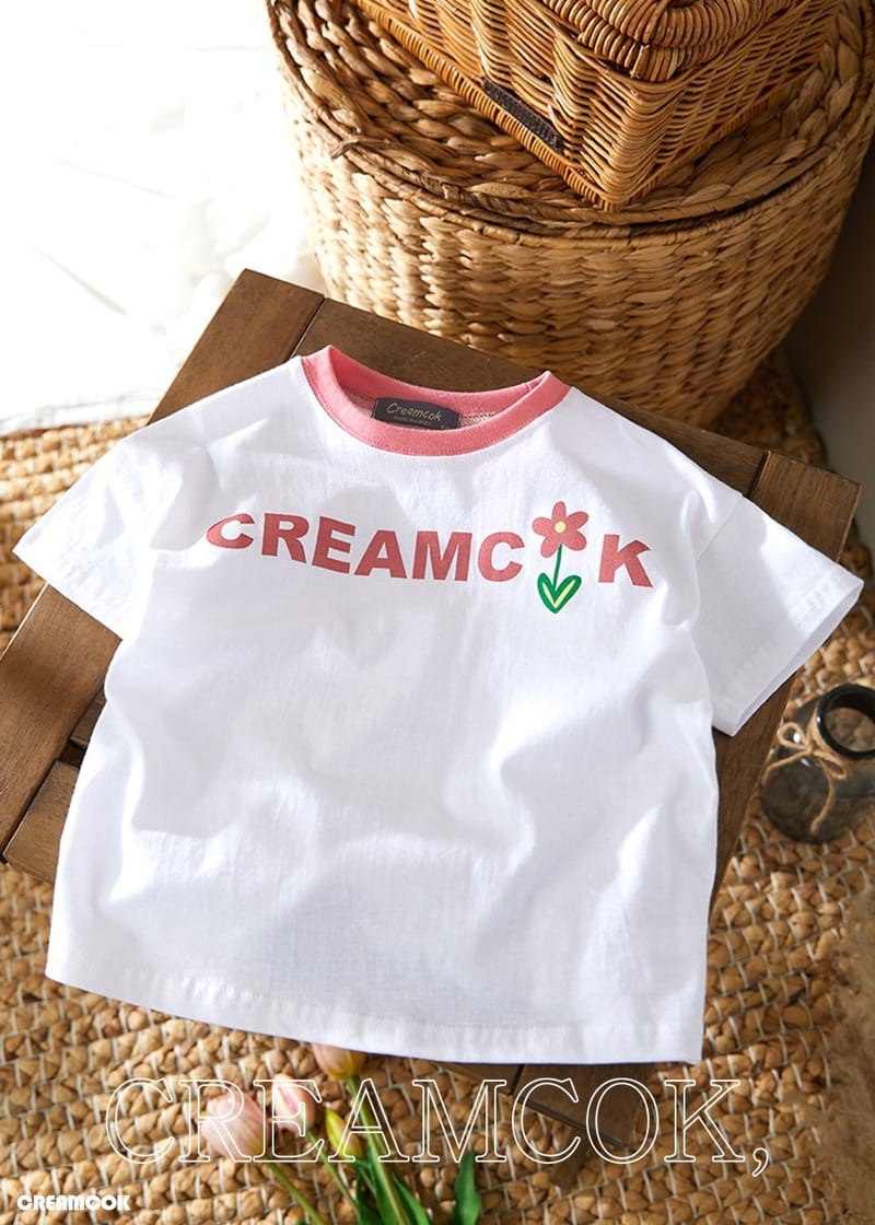 Creamcok - Korean Children Fashion - #designkidswear - Cream Flower Tee - 11