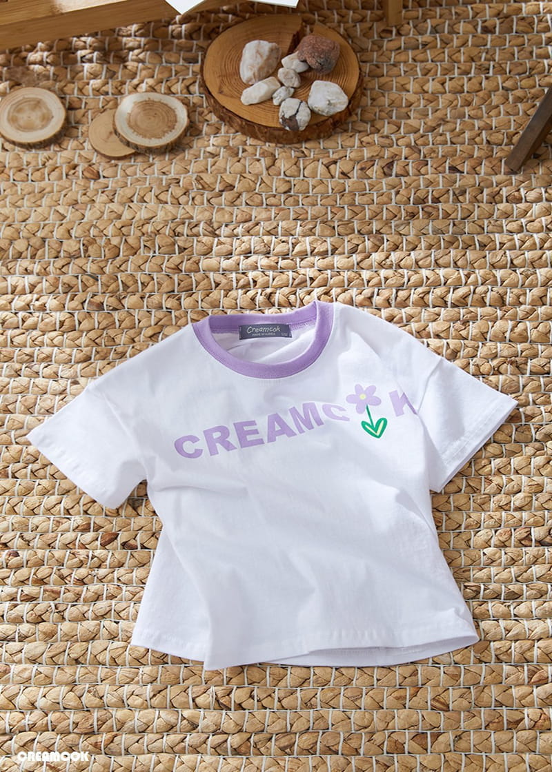 Creamcok - Korean Children Fashion - #Kfashion4kids - Cream Flower Tee - 4