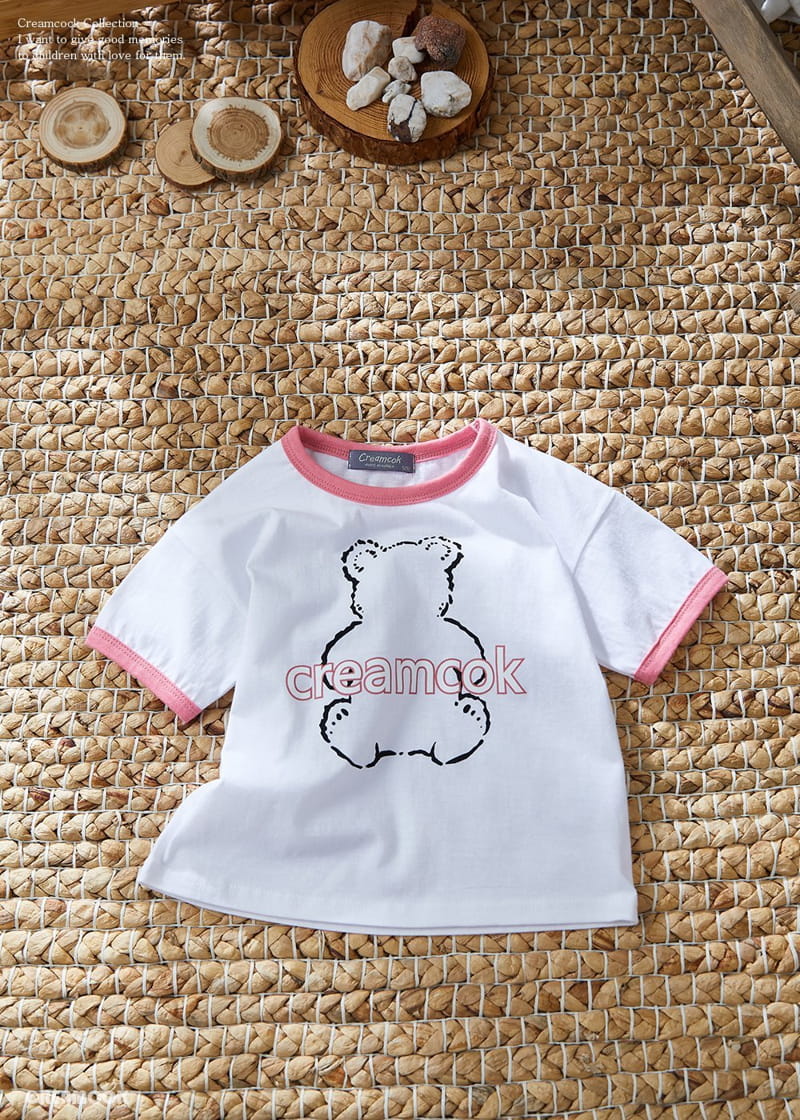 Creamcok - Korean Children Fashion - #littlefashionista - Cok Bear Tee - 3