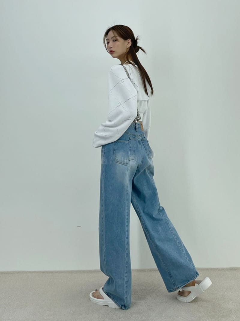 D2 - Korean Women Fashion - #momslook - Pocket Slit Jeans - 5
