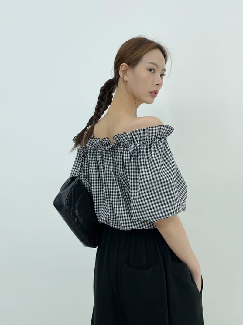 D2 - Korean Women Fashion - #momslook - Check Blouse - 6