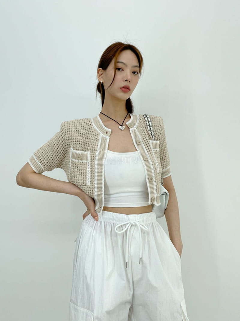 D2 - Korean Women Fashion - #womensfashion - Waffle Cardigan - 4