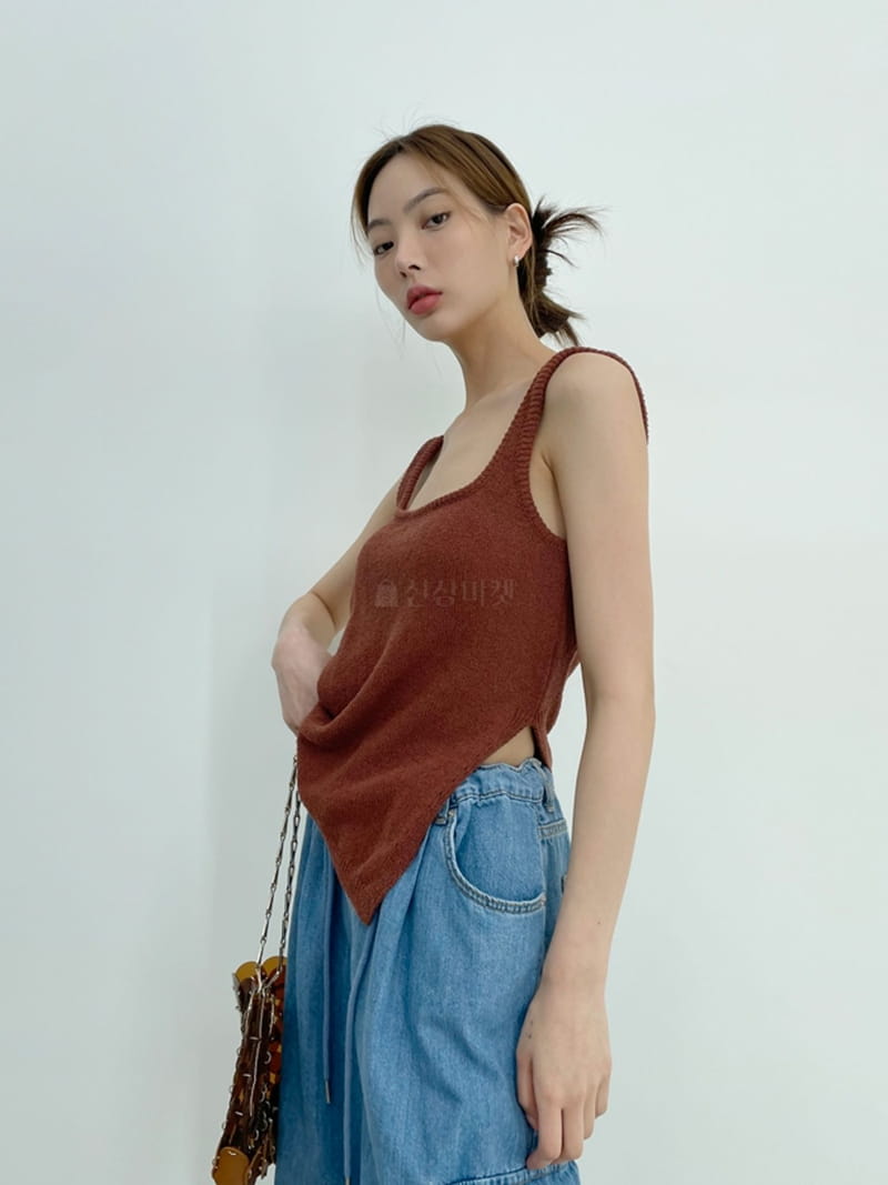 D2 - Korean Women Fashion - #momslook - Slit Knit Sleeveless - 10