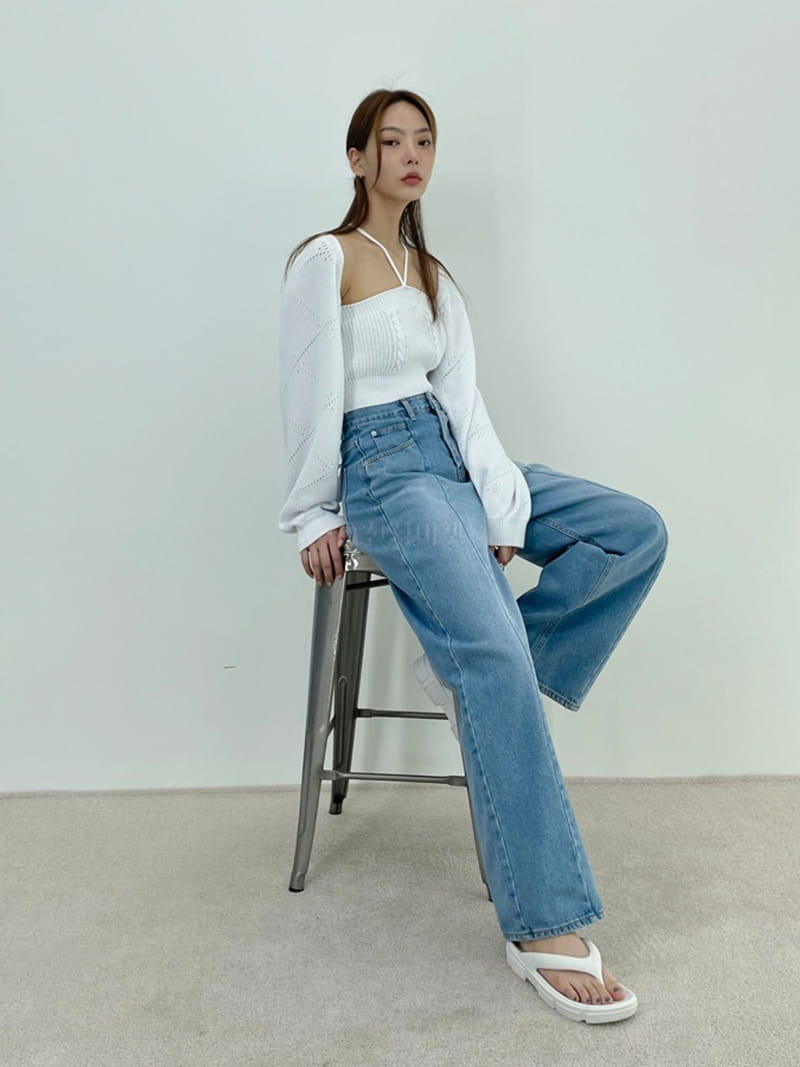 D2 - Korean Women Fashion - #shopsmall - Pocket Slit Jeans - 2