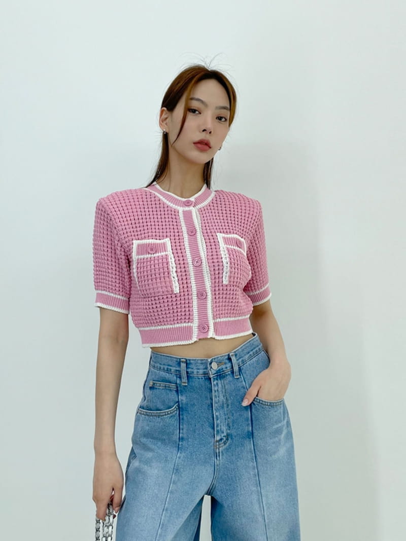D2 - Korean Women Fashion - #womensfashion - Waffle Cardigan