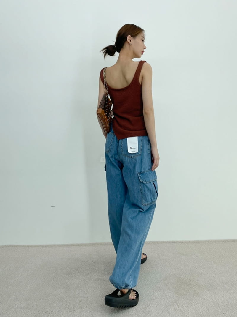 D2 - Korean Women Fashion - #womensfashion - Slit Knit Sleeveless - 9
