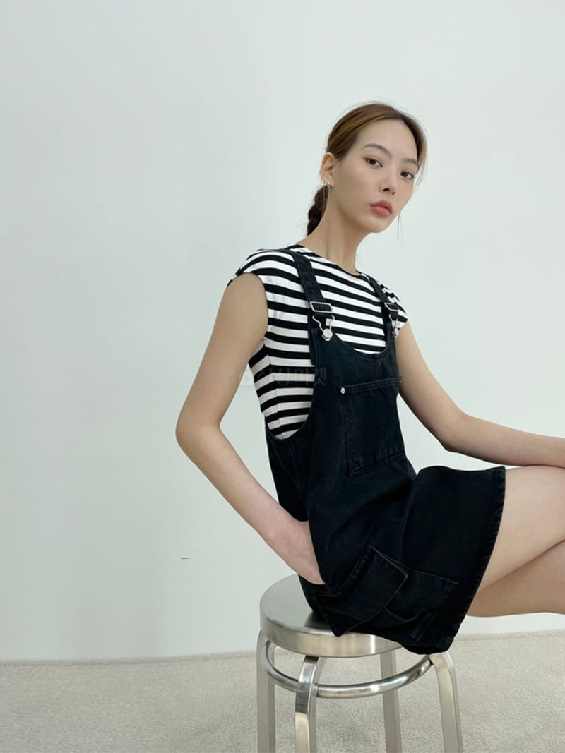 D2 - Korean Women Fashion - #womensfashion - Lil Cargo Dungarees One-piece - 3