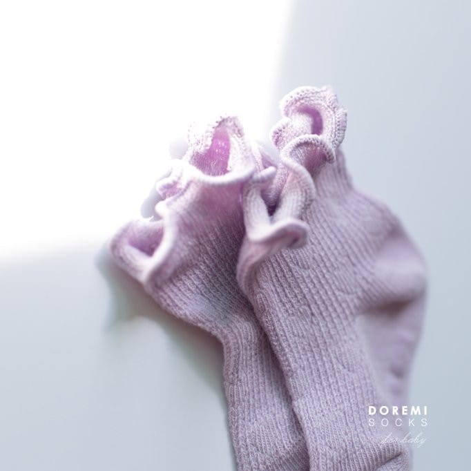 Doremi Socks - Korean Children Fashion - #kidzfashiontrend - Heart Mesh Socks Set - 5