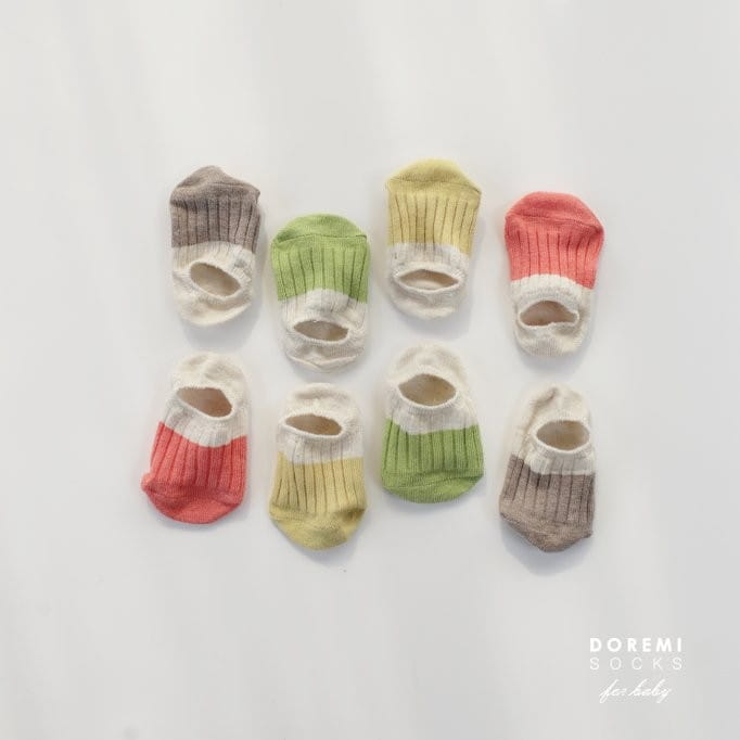 Doremi Socks - Korean Children Fashion - #minifashionista - Summer Two Tone Socks Set - 2