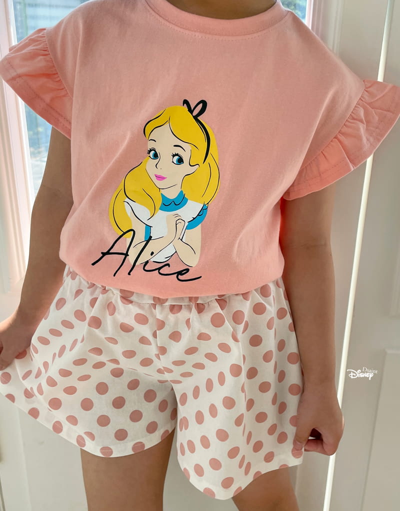 Dsaint - Korean Children Fashion - #Kfashion4kids - Sharring Dot Alice Top Bottom Set - 8