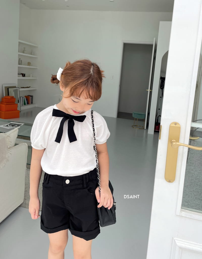 Dsaint - Korean Children Fashion - #kidsstore - Pretty Ribbon Tee - 5