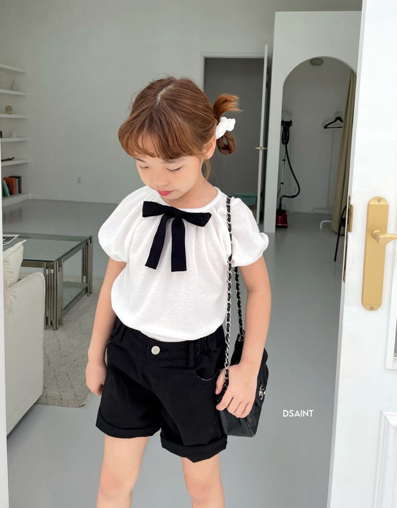Dsaint - Korean Children Fashion - #kidzfashiontrend - Pretty Ribbon Tee - 6