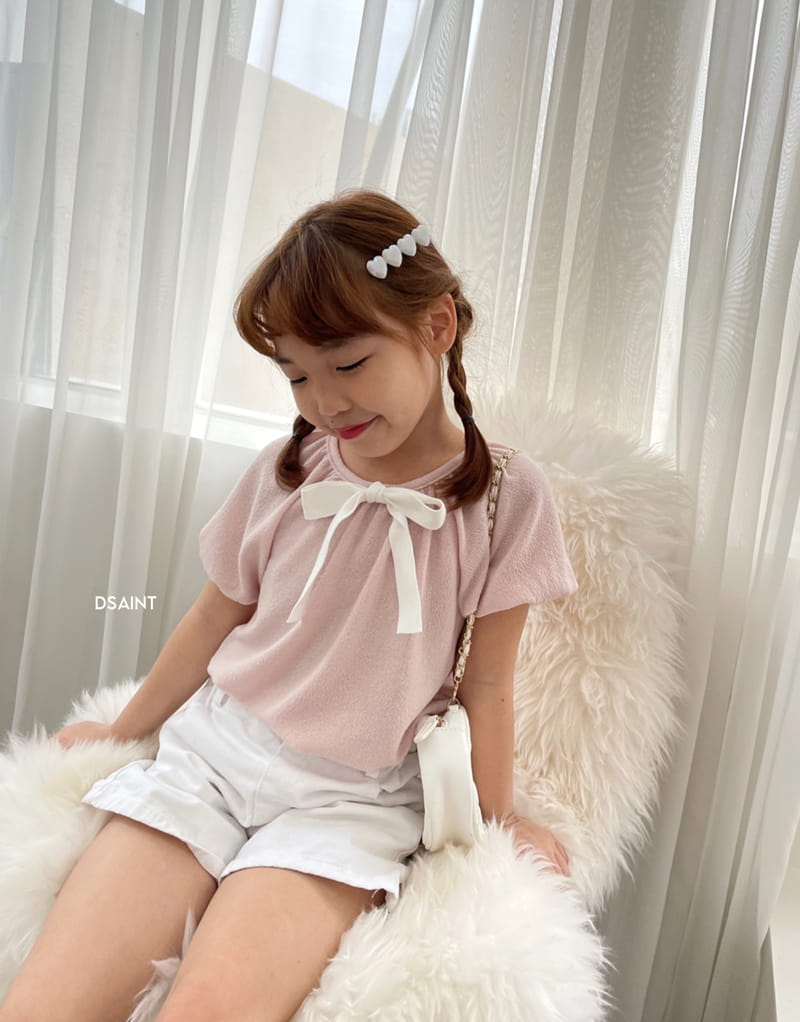 Dsaint - Korean Children Fashion - #magicofchildhood - Pretty Ribbon Tee - 9