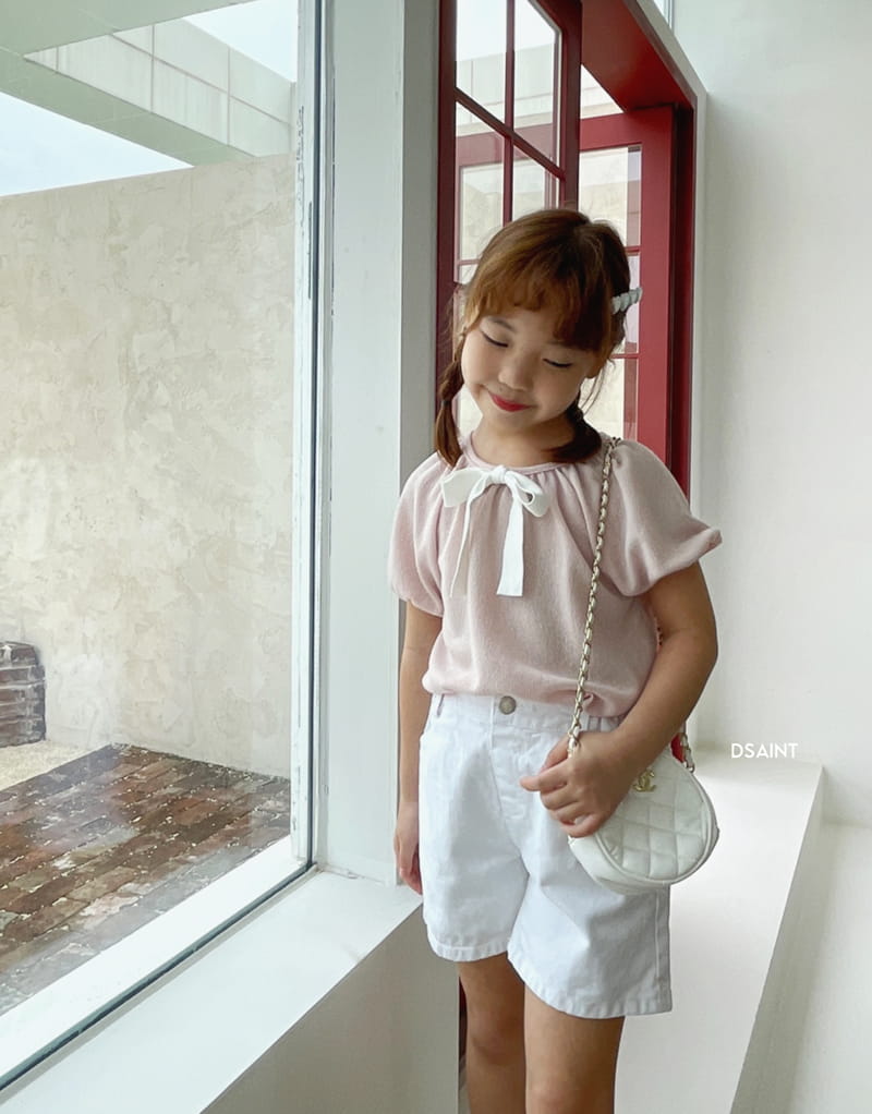 Dsaint - Korean Children Fashion - #minifashionista - Pretty Ribbon Tee - 10