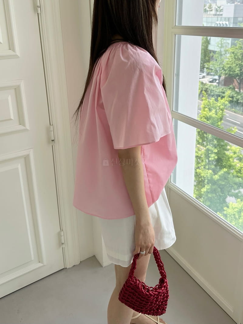 Duplo - Korean Women Fashion - #momslook - Shirring Blouse - 4