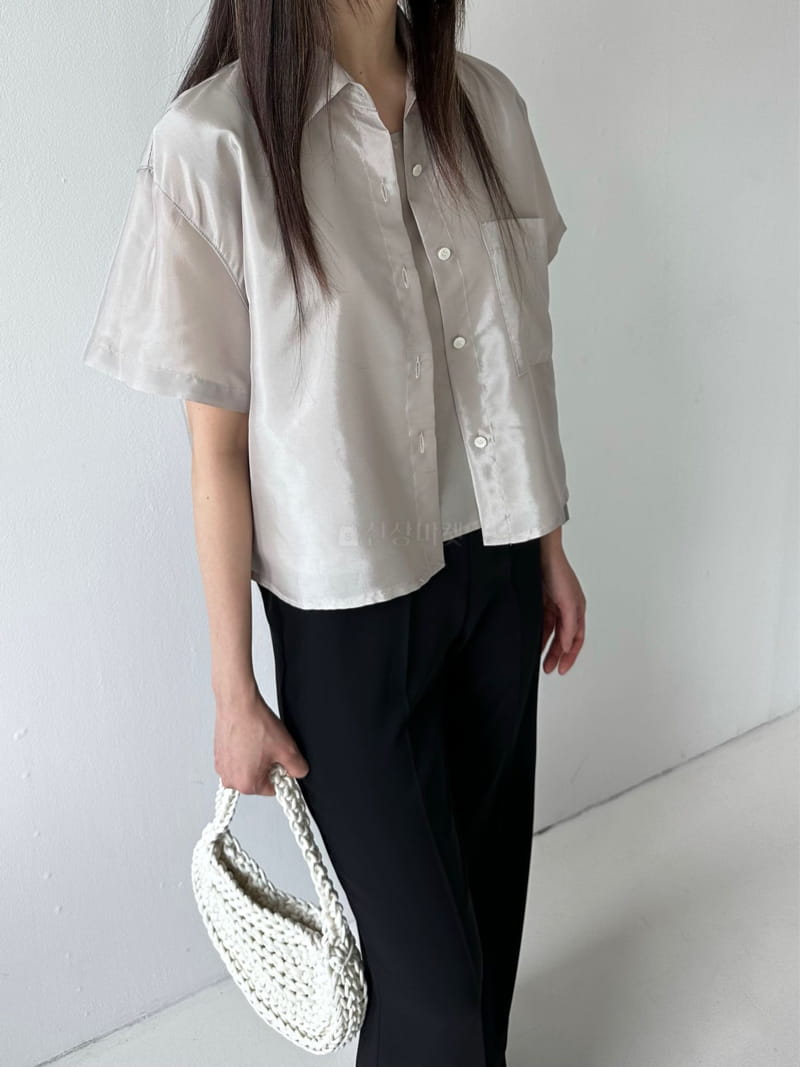 Duplo - Korean Women Fashion - #restrostyle - Silk Layered Blouse - 3