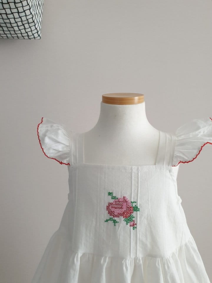 Eclair - Korean Children Fashion - #littlefashionista - Rose One-piece - 2