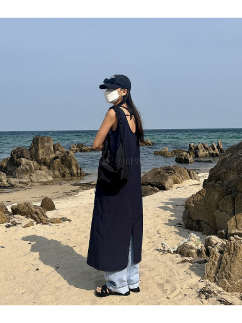 Exito - Korean Women Fashion - #momslook - CN Strap Sleeveless One-piece - 3