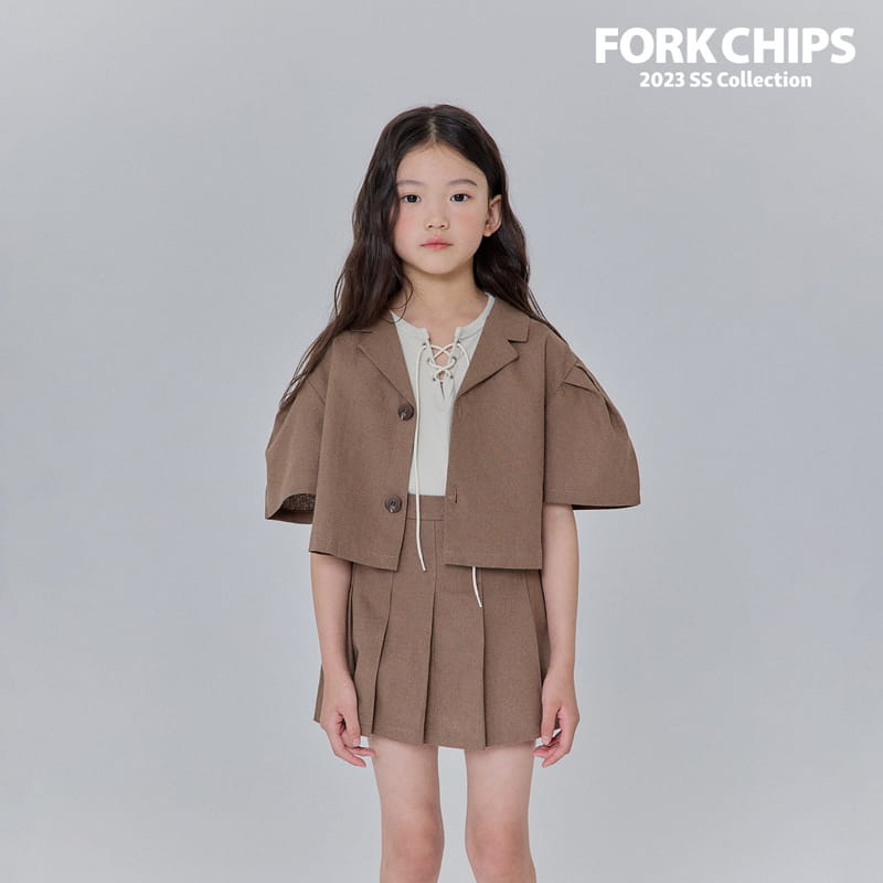 Fork Chips - Korean Children Fashion - #Kfashion4kids - Berlin Crop Jacket - 3