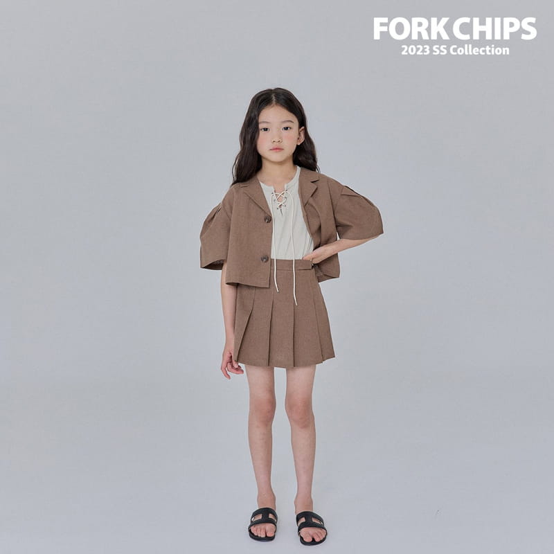 Fork Chips - Korean Children Fashion - #childofig - Berlin Buckle Skirt - 7