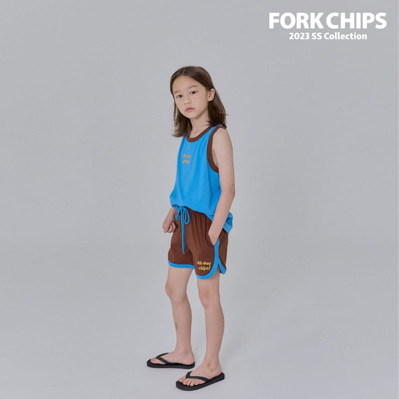 Fork Chips - Korean Children Fashion - #childrensboutique - Mango Top Bottom Set - 11