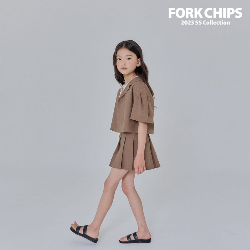 Fork Chips - Korean Children Fashion - #childrensboutique - Berlin Crop Jacket - 10