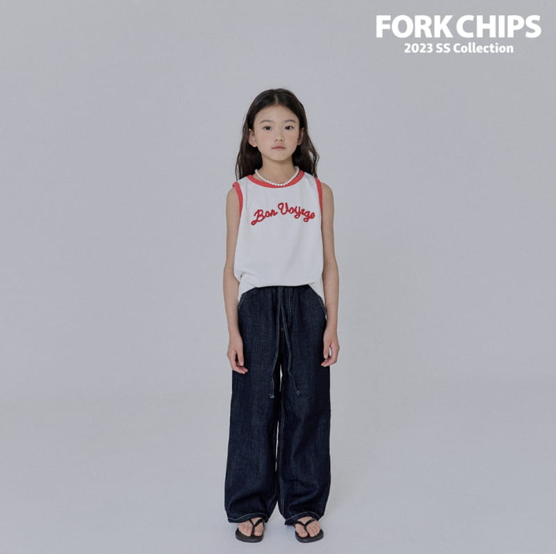 Fork Chips - Korean Children Fashion - #designkidswear - Air Linen Jeans - 9
