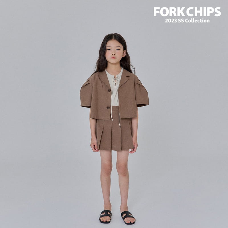 Fork Chips - Korean Children Fashion - #designkidswear - Berlin Crop Jacket - 11