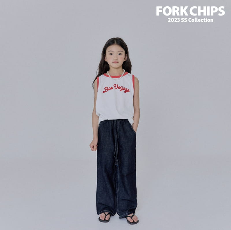 Fork Chips - Korean Children Fashion - #discoveringself - Air Linen Jeans - 10