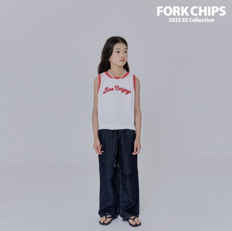 Fork Chips - Korean Children Fashion - #fashionkids - Air Linen Jeans - 11
