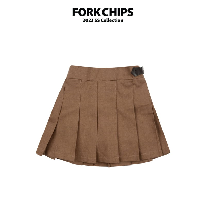 Fork Chips - Korean Children Fashion - #kidzfashiontrend - Berlin Buckle Skirt