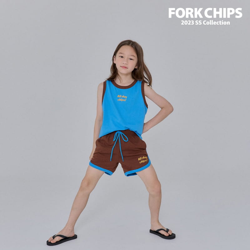 Fork Chips - Korean Children Fashion - #littlefashionista - Mango Top Bottom Set - 5