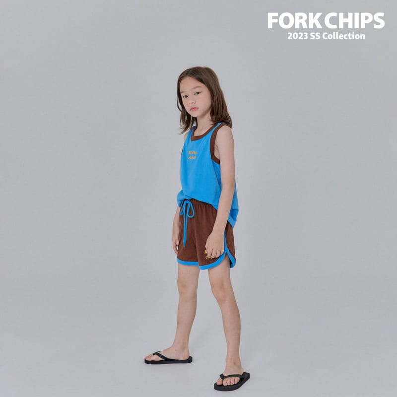 Fork Chips - Korean Children Fashion - #magicofchildhood - Mango Top Bottom Set - 6