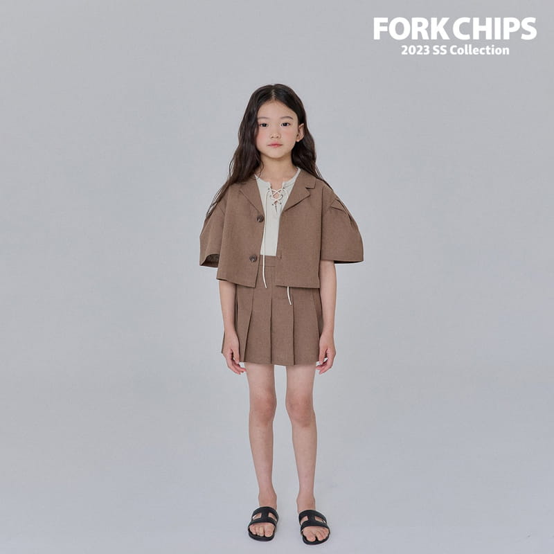 Fork Chips - Korean Children Fashion - #magicofchildhood - Berlin Crop Jacket - 5