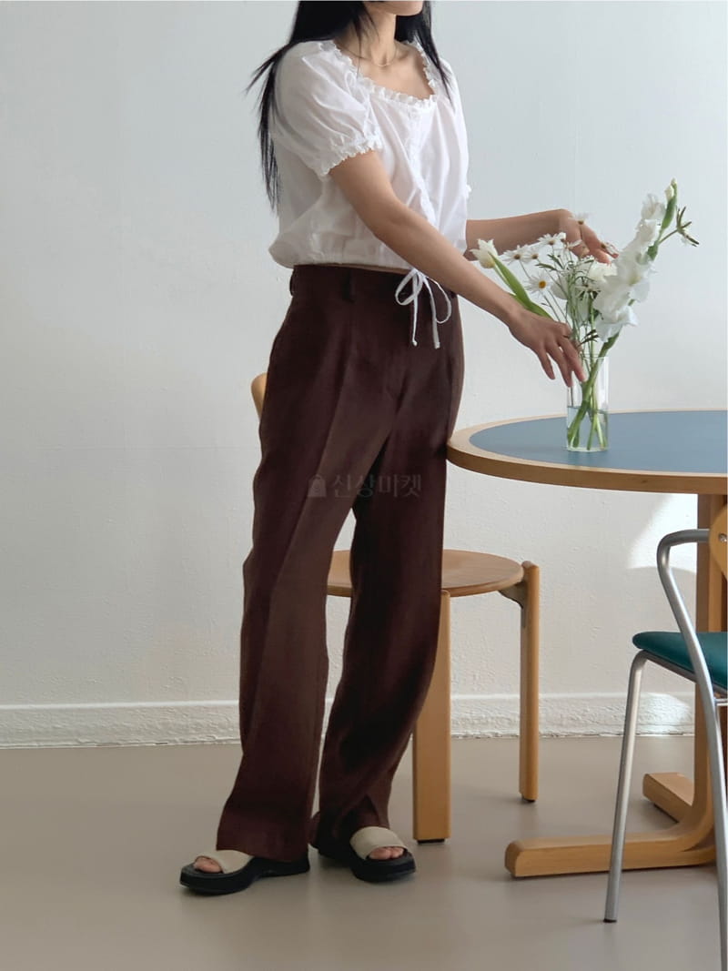 Fre - Korean Women Fashion - #momslook - Linen Pants - 5