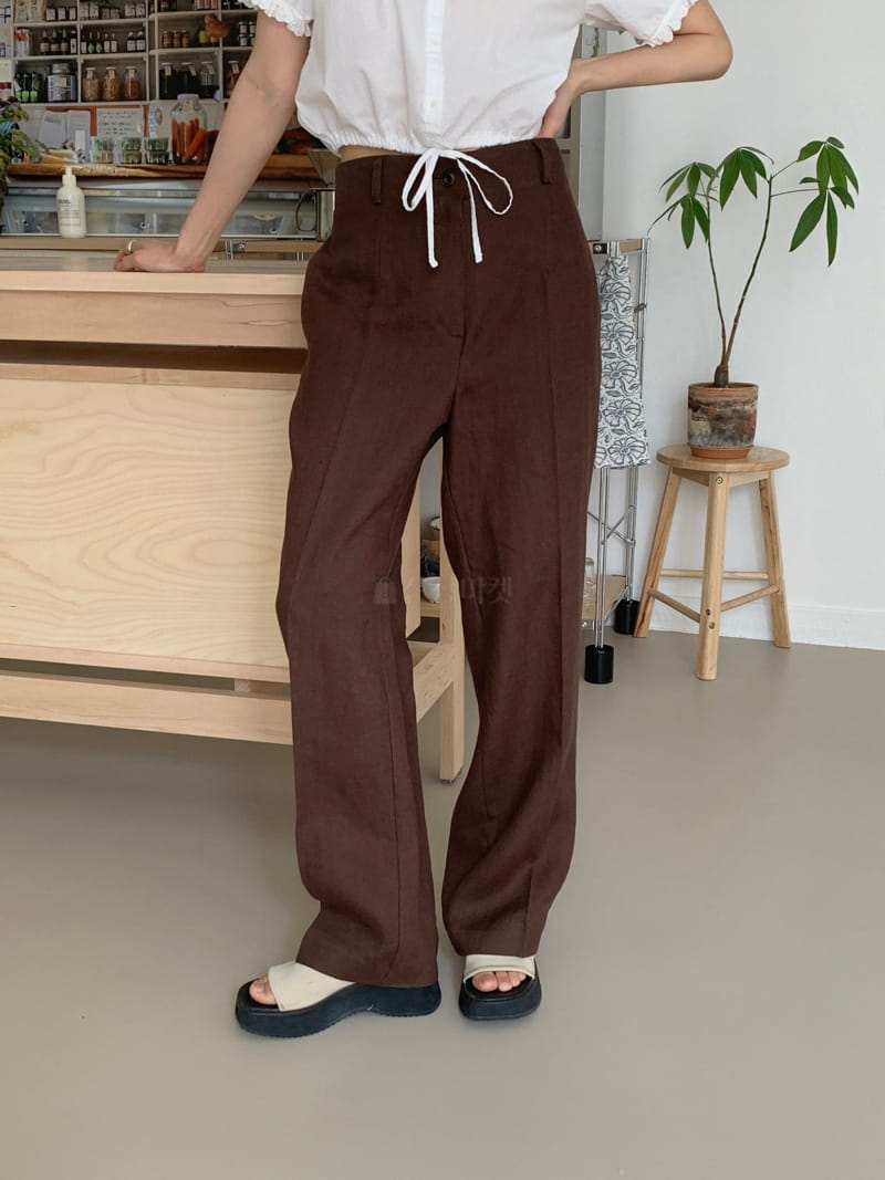 Fre - Korean Women Fashion - #womensfashion - Linen Pants - 8