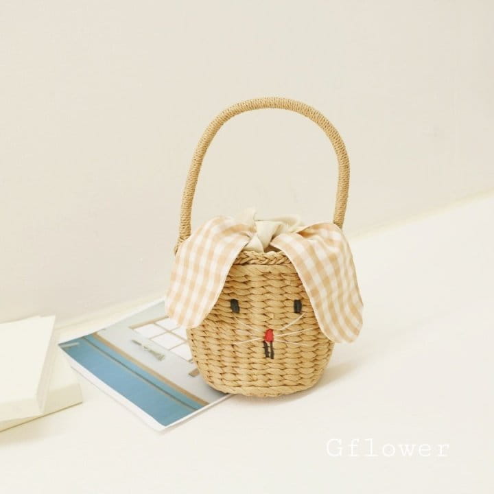 G Flower - Korean Children Fashion - #minifashionista - Straw Rabbit Bag - 2