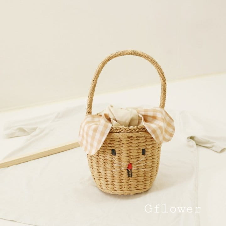 G Flower - Korean Children Fashion - #toddlerclothing - Straw Rabbit Bag - 5