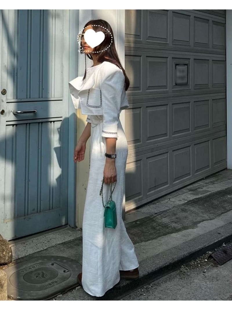 Garden Women - Korean Women Fashion - #momslook - Stitch Jacket - 4